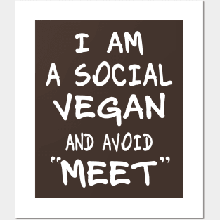 Social Vegan Posters and Art